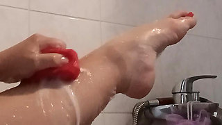 In the bathtub