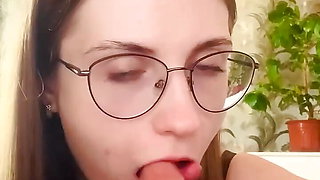 Wet Blowjob from Naughty Girl with Perfect Body