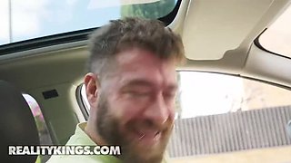 Blonde Angelique Lapiedra Gets Fucked Hard by Xander After Street Pickup - Rough Sex & Happy Ending