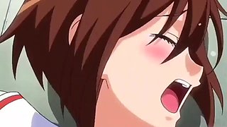 Slutty student seduce her groupmate for a sex but she didn't expect that headmaster will join for threesome...