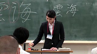 Asian hotties suck group sex