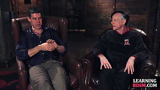 Hardtied blondie pussysmashed by master