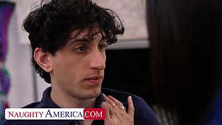 Reagan Foxx gets seduced by Nick's titillating fundraiser & takes his load