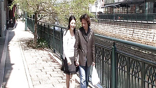 Japanese MILF Gets Her Bush Licked and Spoiled by a Horny Guy