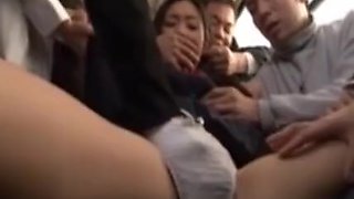 Publicsex Oriental Groped On The Bus