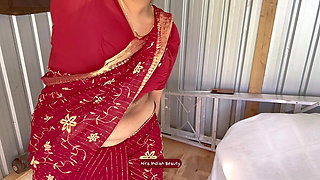 Hira's Erotic Saree Dance - Sari Wearing ASMR - Teasing Belly & Butt Shake