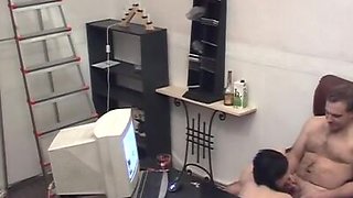 Wild fuck and suck session at work filmed!