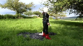 Presenting my latex photo shooting with my stuffed toys