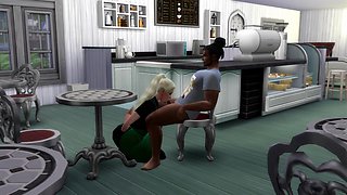 Cartoon busty girl Interracial soul-stirring xxx video