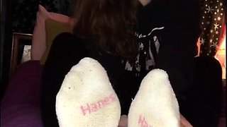 Sexy Emo Teen Dildoing And Foot Fetish