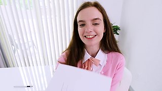 Virgin Stepdaughter's Step Father's Day Surprise: Popping