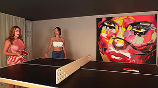Afternoon of Pin Pong with Sara Blonde Ends with Threesome, While My Boyfriend Is Not There