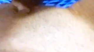 Cock rubbing my gaping teen pussy