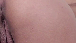 Skinny Brunette in Gloryhole Action!