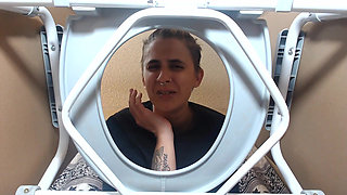 Sickening gassy farts destroying toilet