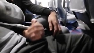 Public Handjob with Amateur Babe