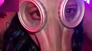 Gas Mask Breath Control - Fuck Machine Orgasm
