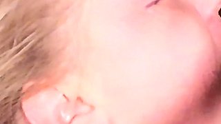 Goth Emo Girl Face Fucked and Swallowing Lucky Neighbors Cum
