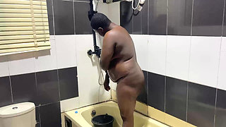 Thick Ebony Solo Cucumber Fuck