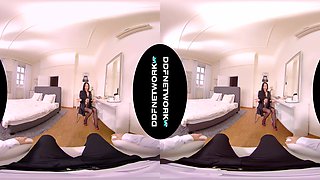Servicing Your Mistress; Brunette Mature Boss Nylons Heels Lingerie