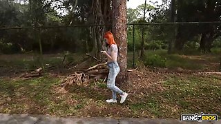 Bangbros - sawyer kelly boards the bang bus for a rail and takes another ride on a enormous cock