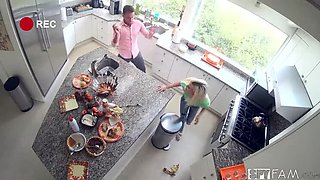 Skinny Blonde Stepsis Kiara Cole Begs For Van Wylde's Big Cock After Thanksgiving Dinner