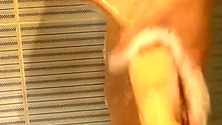 Woman Massages Your Feet with Soapy Water Until You Have an Orgasm
