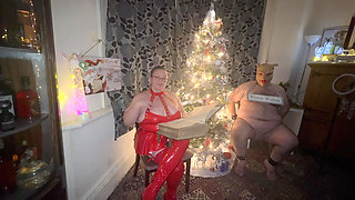 Mrs Kinkmas Christmas story with Satana's piggy.