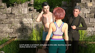 Dusklight Manor adventure with a hot brunette featuring big tits and a big ass