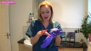 Latex Glove JOI in the Dental Chair Naughty Nurse POV