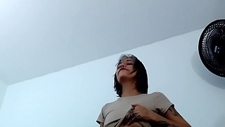 I ride my husband's cock until I orgasm.