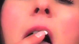 Teen with Stockings Gets Her Hairy Pussy Drilled by a Dude on the Chair