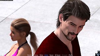 3D animation of a block-themed cuckolding adventure with an unfaithful wife