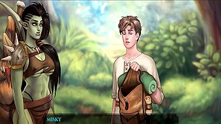 Cartoon sex, orc, cartoon fantasy