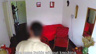 Big Tits African Babe Blows American BWC