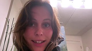 Curly Blonde Teen Records Solo Dildo Masturbation More at