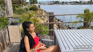 Kira Noir's big butt craves for more cock and cream in this real-life pussy licking & blowjob frenzy