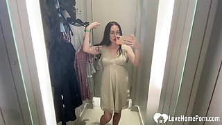 I love taking nudes while trying outfits
