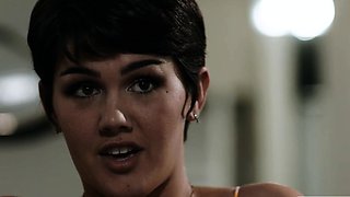Busty trans woman lets her horny stepdad fuck her wet ass