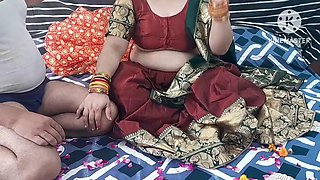 NEWLY MARRIED COUPLE CELEBRATE FIRST NIGHT IN HINDI