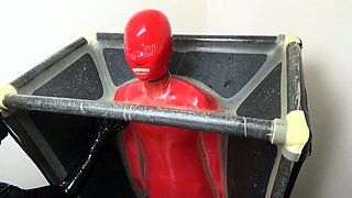 Straight amateur dude handles anal toys well