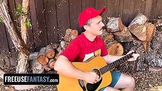 Four way! we share my girlfriend and pound outdoors - freeuse desire