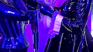 Transformed Into a Latex Kigurumi Maid