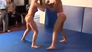 Topless wrestling