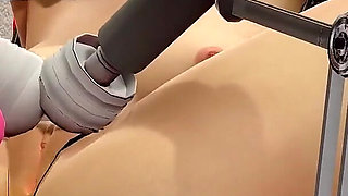 Tifa Lockhart Fuck Machine and Two Vibrators Just Desctroying Her Pussy 3D Animation