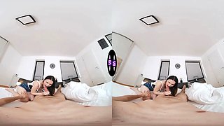 Tasty vivien doll wakes him up with a steamy morning blowjob - tmwvrnet