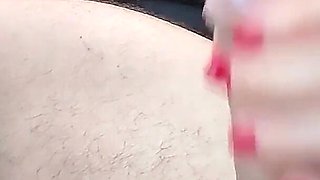 Dick Flash - I Pull Out My Cock in Front of My Slutty Teacher in Car on the Public Street with a Voyeur Watching