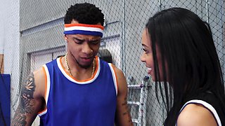 Lawson Jones and Jayne Doh engaged in a steamy gym session.