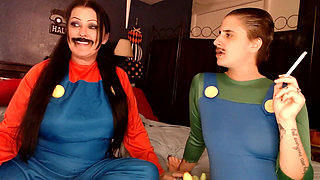 Halloween Cosplaying Smoke Break