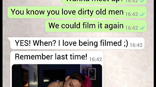 Cheri Pi Whatapp Sexting an Old Man